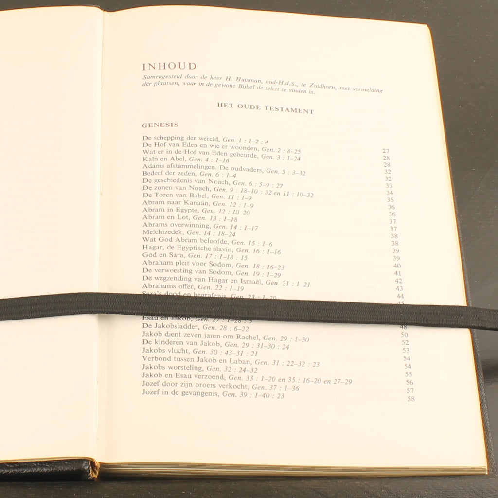De Bijbel in ’t Kort (1963) – Luxe Goudsnede Editie – Nederlandse Boekenclub
