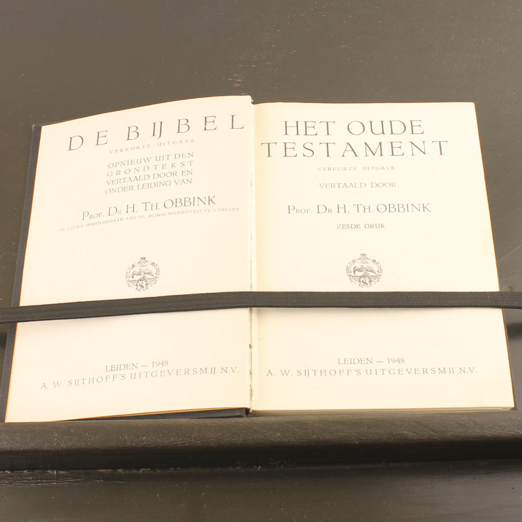 Het Oude Testament (1948) – Prof. Dr. H.Th. Obbink – Zesde Druk – Sijthoff Leiden