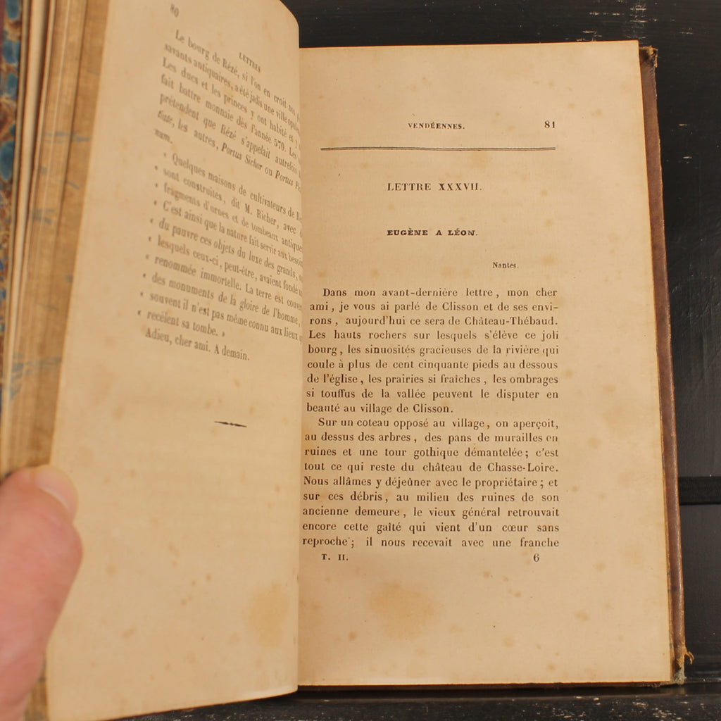 Lettres Vendéennes Deel 2 - Vicomte Walsh - Libraire-Éditeur, Parijs 1843