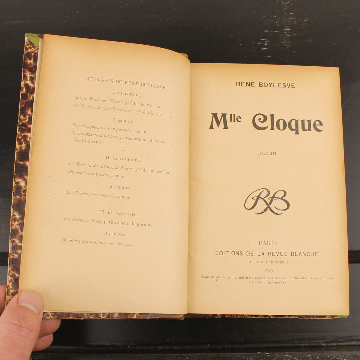 Mademoiselle Cloque - René Boylesve - Eerste Uitgave 1899 - Éditions de la Revue Blanche