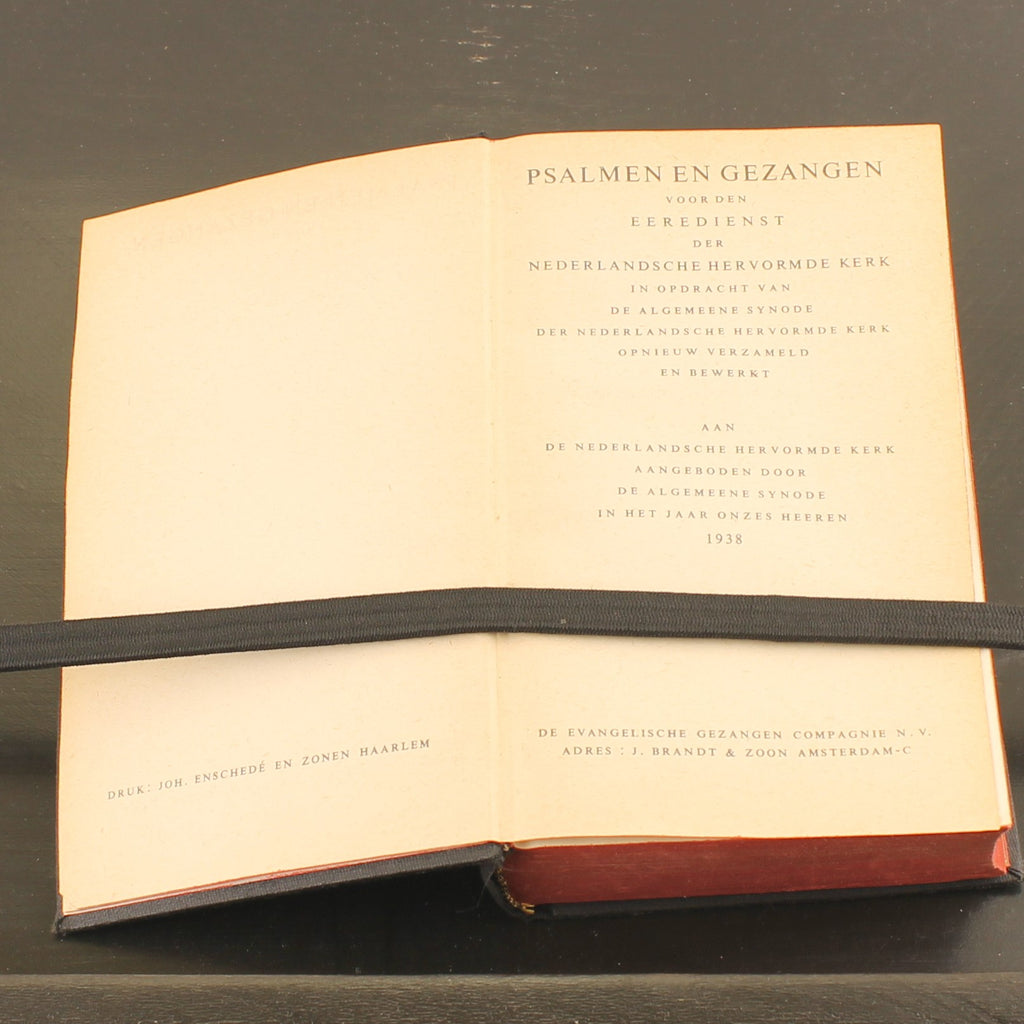 Psalmen en Gezangen [1938] | Zwarte Linnen Band | Joh. Enschedé Haarlem