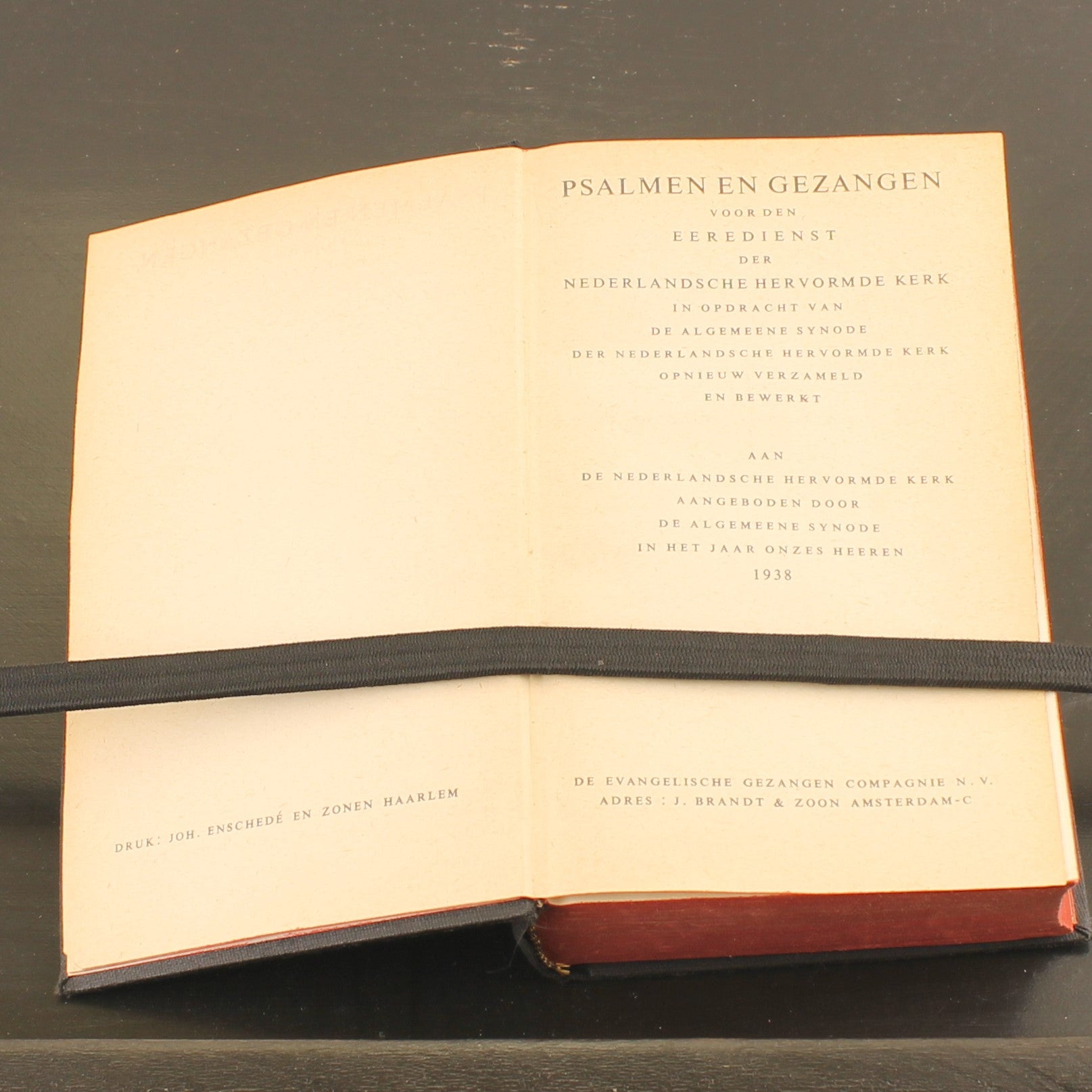 Psalmen en Gezangen [1938] | Zwarte Linnen Band | Joh. Enschedé Haarlem