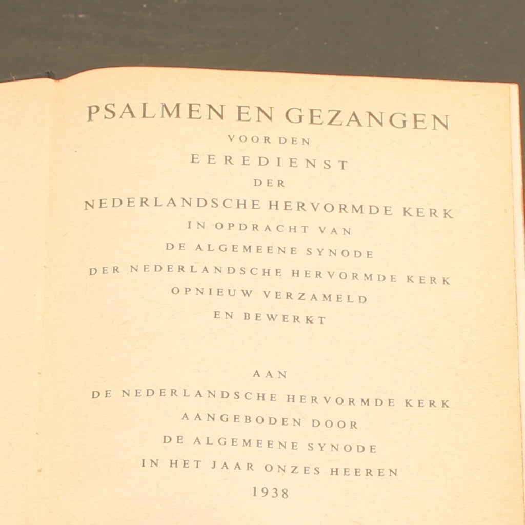 Psalmen en Gezangen [1938] | Zwarte Linnen Band | Joh. Enschedé Haarlem