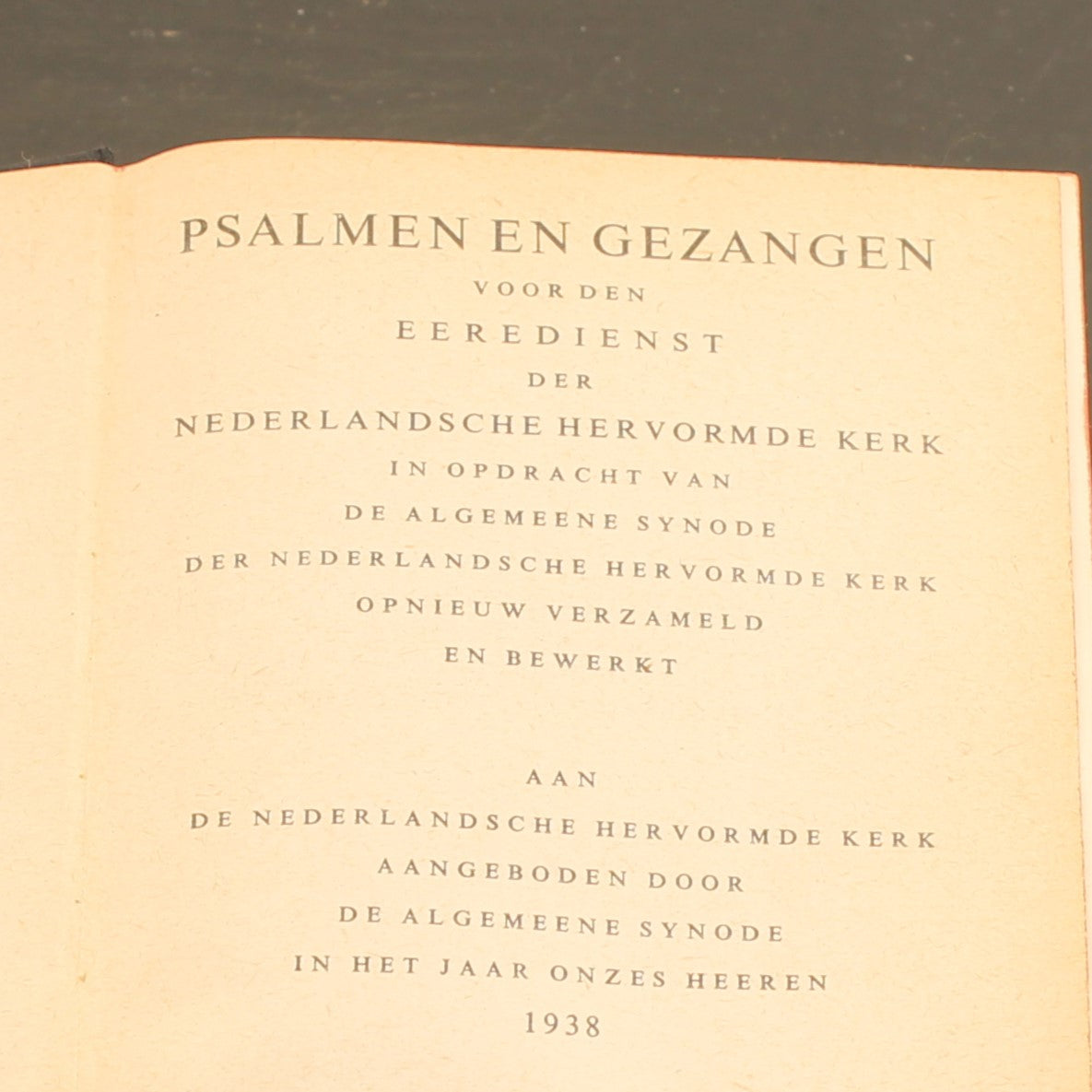 Psalmen en Gezangen [1938] | Zwarte Linnen Band | Joh. Enschedé Haarlem