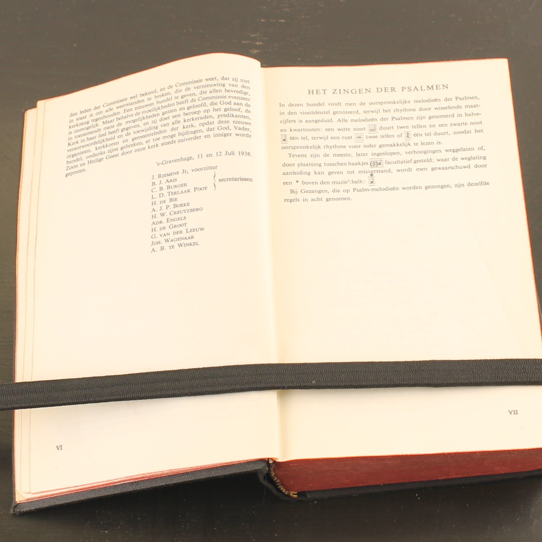Psalmen en Gezangen [1938] | Zwarte Linnen Band | Joh. Enschedé Haarlem