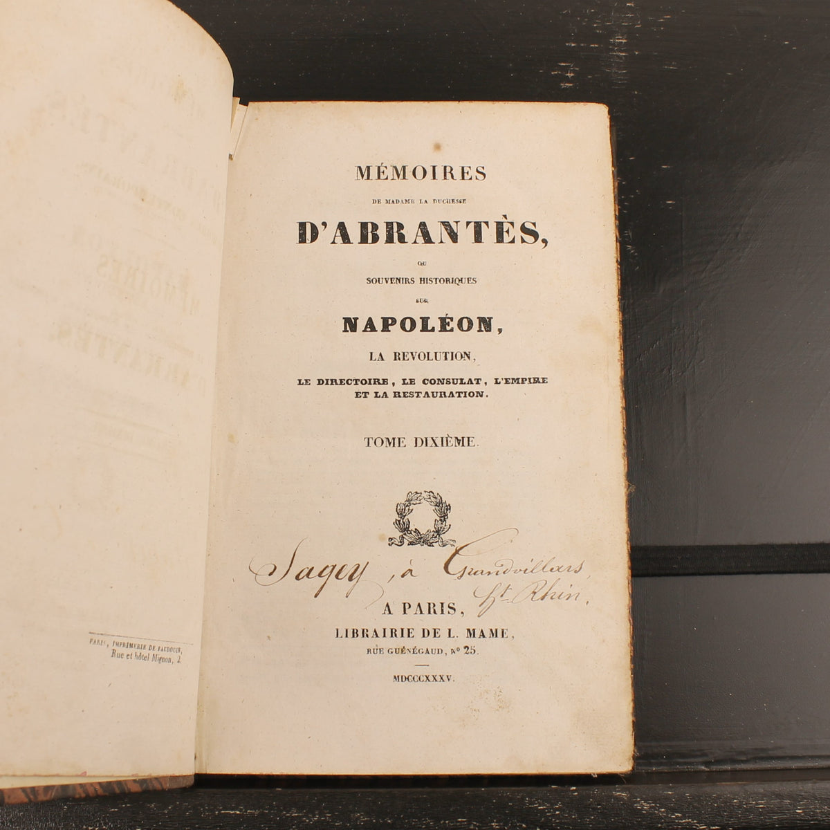 Mémoires de Madame d'Abrantès (1835) | Twee Antieke Franse Boeken over Napoleon | Deel 10 & 12