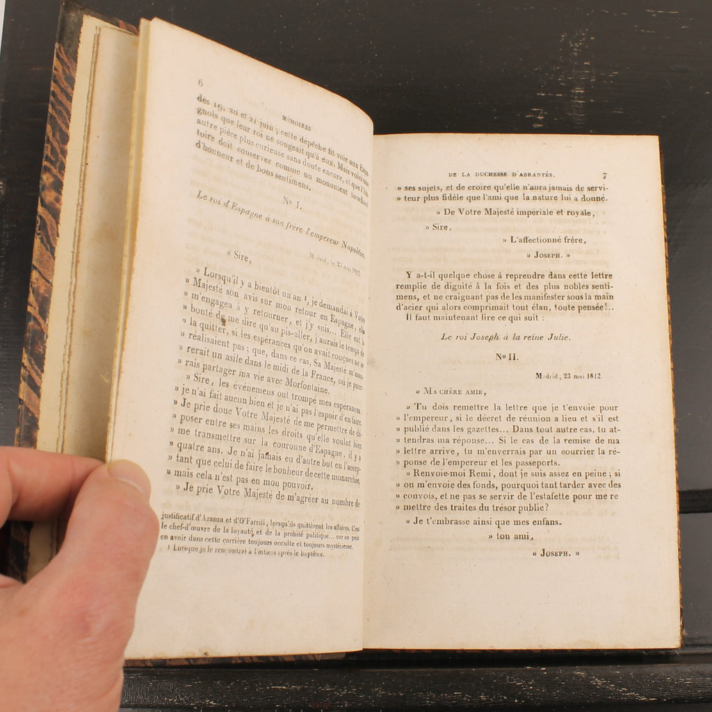 Mémoires de Madame d'Abrantès (1835) | Deux livres français anciens sur Napoléon | Tomes 10 & 12
