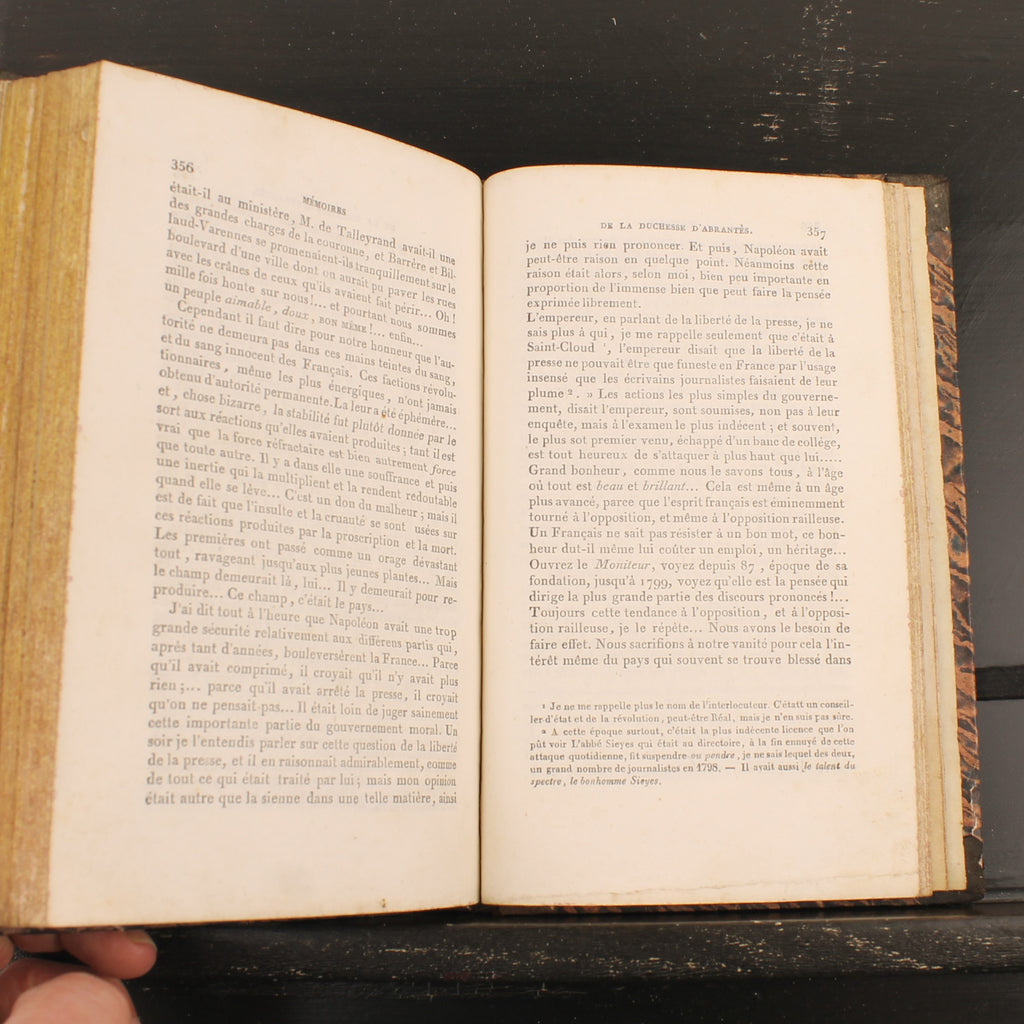 Mémoires de Madame d'Abrantès (1835) | Deux livres français anciens sur Napoléon | Tomes 10 & 12