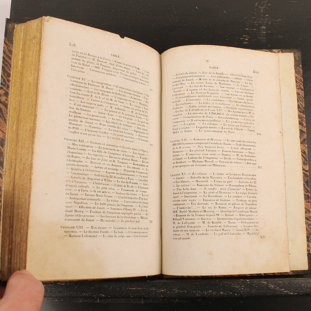 Mémoires de Madame d'Abrantès (1835) | Deux livres français anciens sur Napoléon | Tomes 10 & 12
