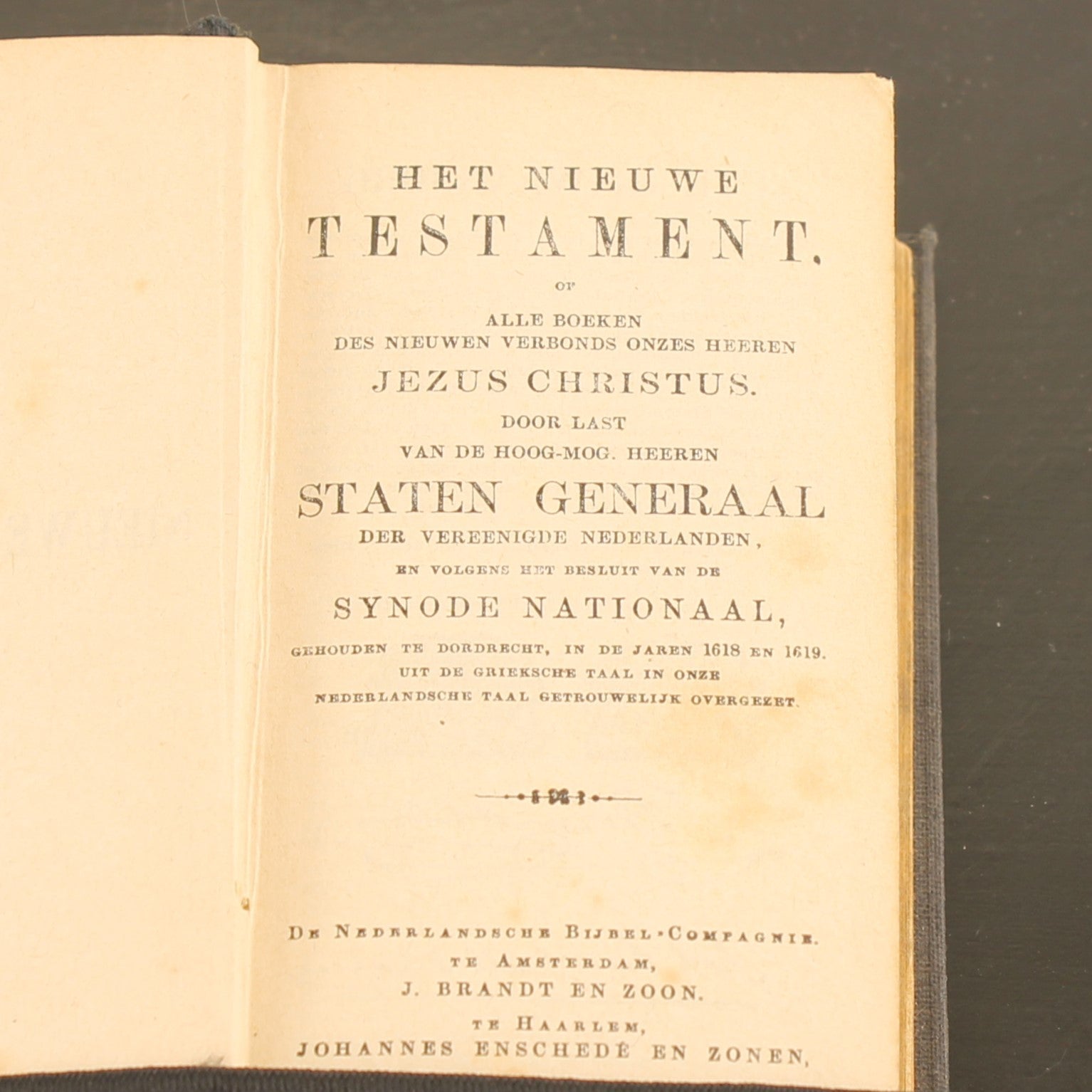Nieuw Testament (Statenvertaling) - Nederlandsche Bijbel-Compagnie, Amsterdam / Haarlem ca. 1870