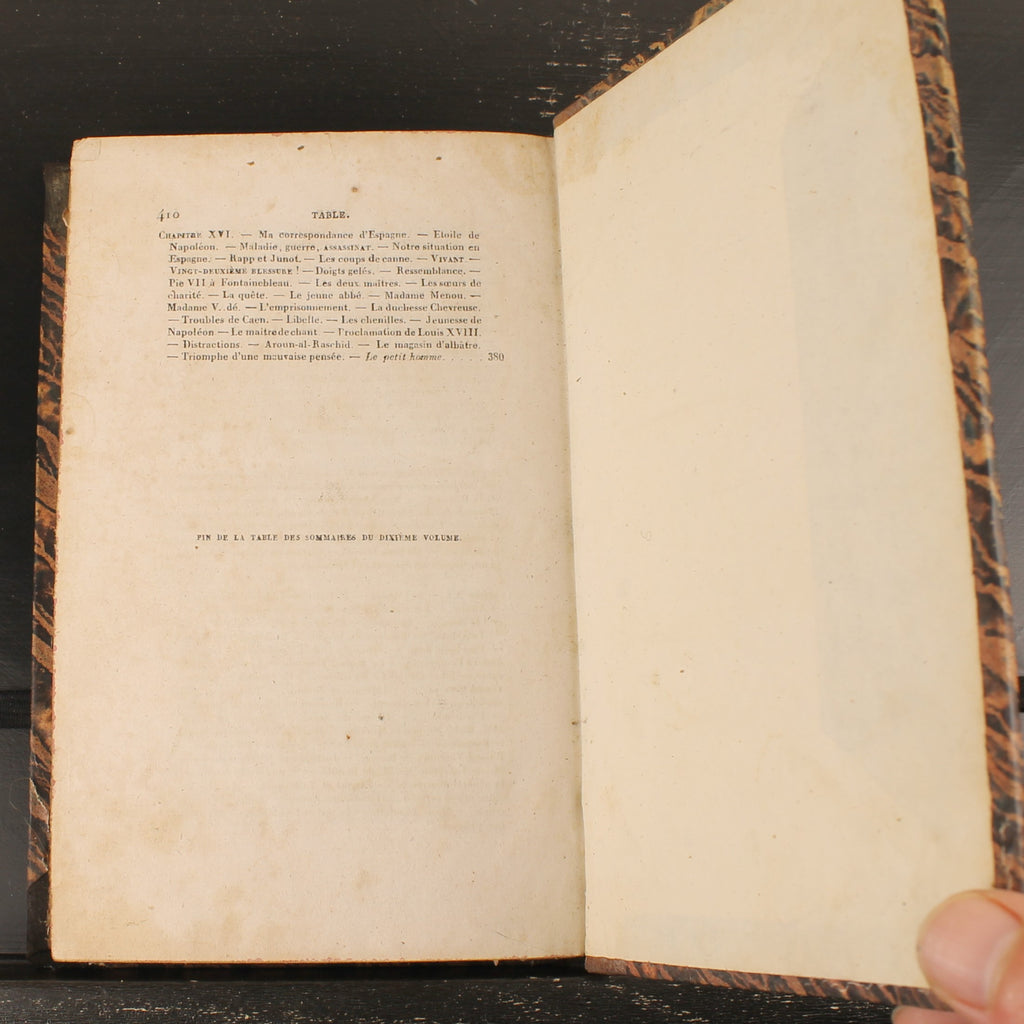 Mémoires de Madame d'Abrantès (1835) | Deux livres français anciens sur Napoléon | Tomes 10 & 12