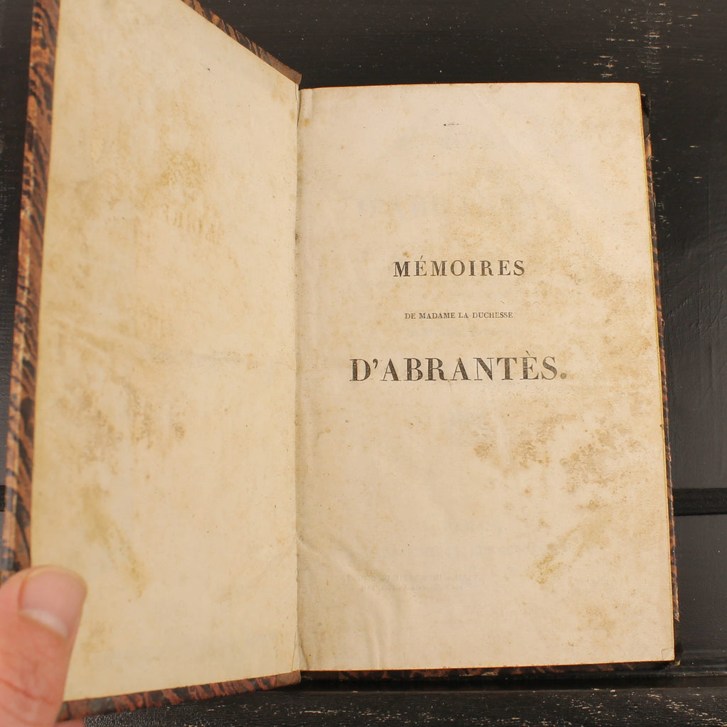 Mémoires de Madame d'Abrantès (1835) | Deux livres français anciens sur Napoléon | Tomes 10 & 12