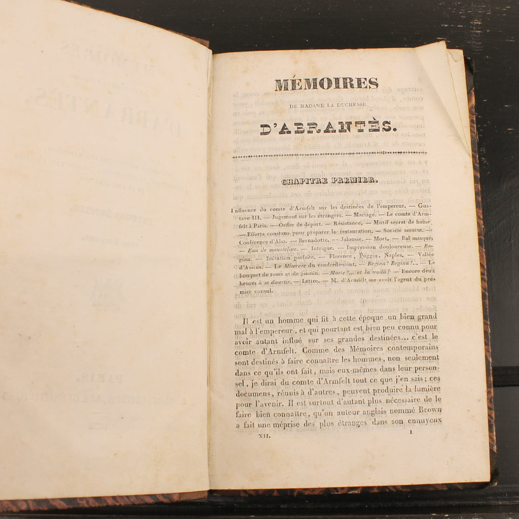 Mémoires de Madame d'Abrantès (1835) | Deux livres français anciens sur Napoléon | Tomes 10 & 12