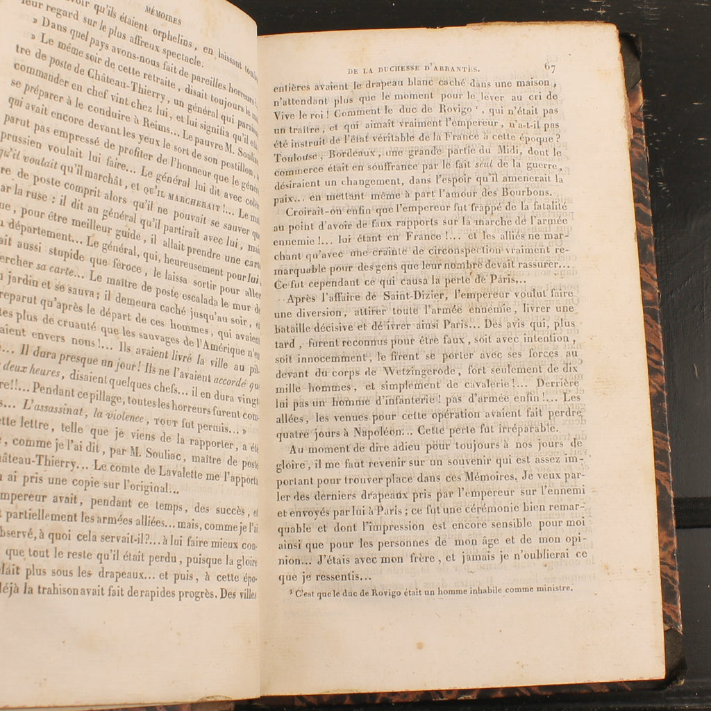 Mémoires de Madame d'Abrantès (1835) | Deux livres français anciens sur Napoléon | Tomes 10 & 12