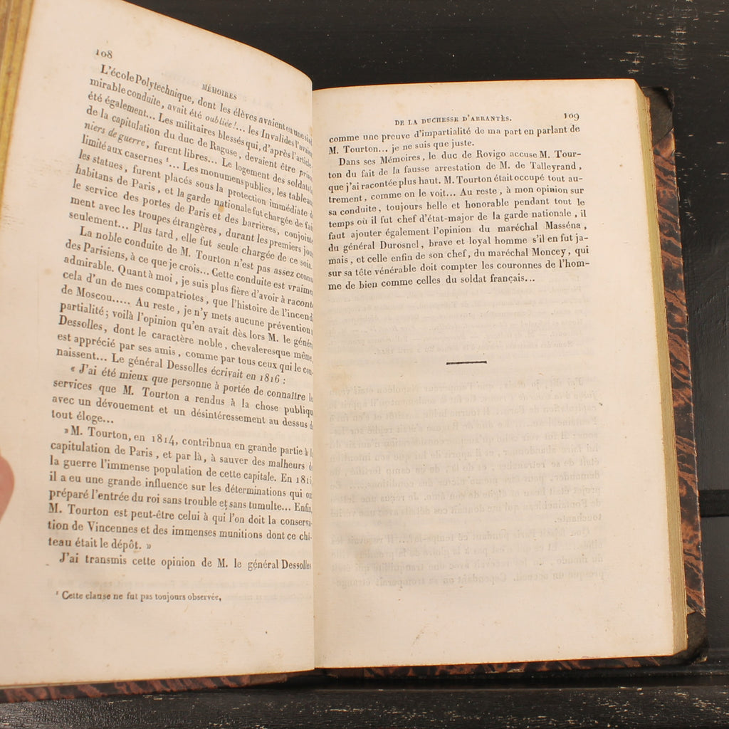 Mémoires de Madame d'Abrantès (1835) | Deux livres français anciens sur Napoléon | Tomes 10 & 12