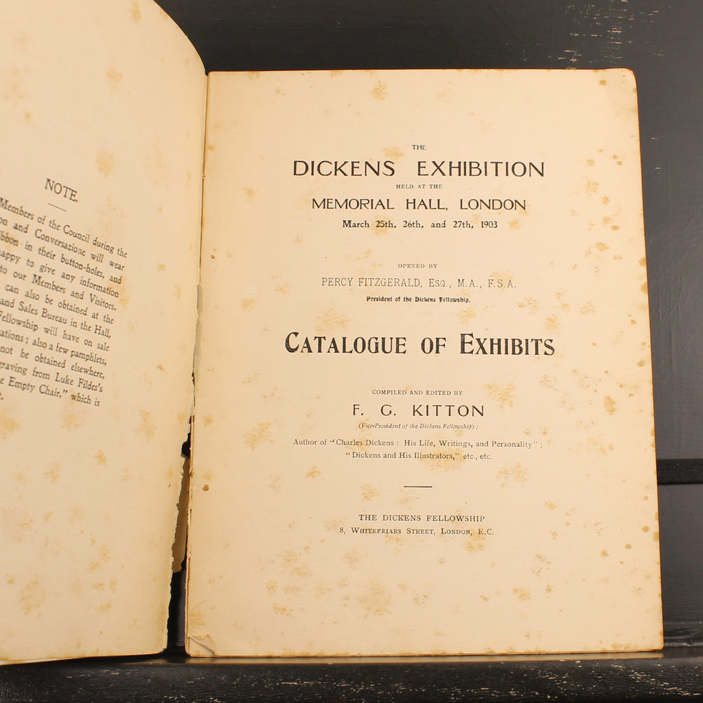 The Dickens Exhibition – Originele Tentoonstellingscatalogus 1903 – Charles Dickens