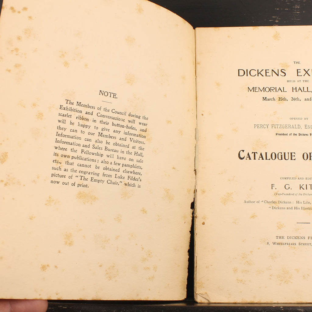 The Dickens Exhibition – Originele Tentoonstellingscatalogus 1903 – Charles Dickens