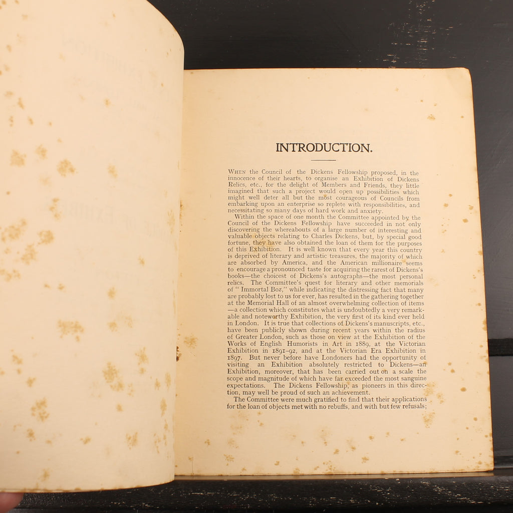 The Dickens Exhibition – Originele Tentoonstellingscatalogus 1903 – Charles Dickens