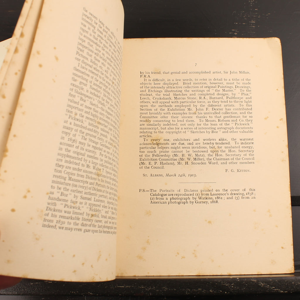 The Dickens Exhibition – Originele Tentoonstellingscatalogus 1903 – Charles Dickens