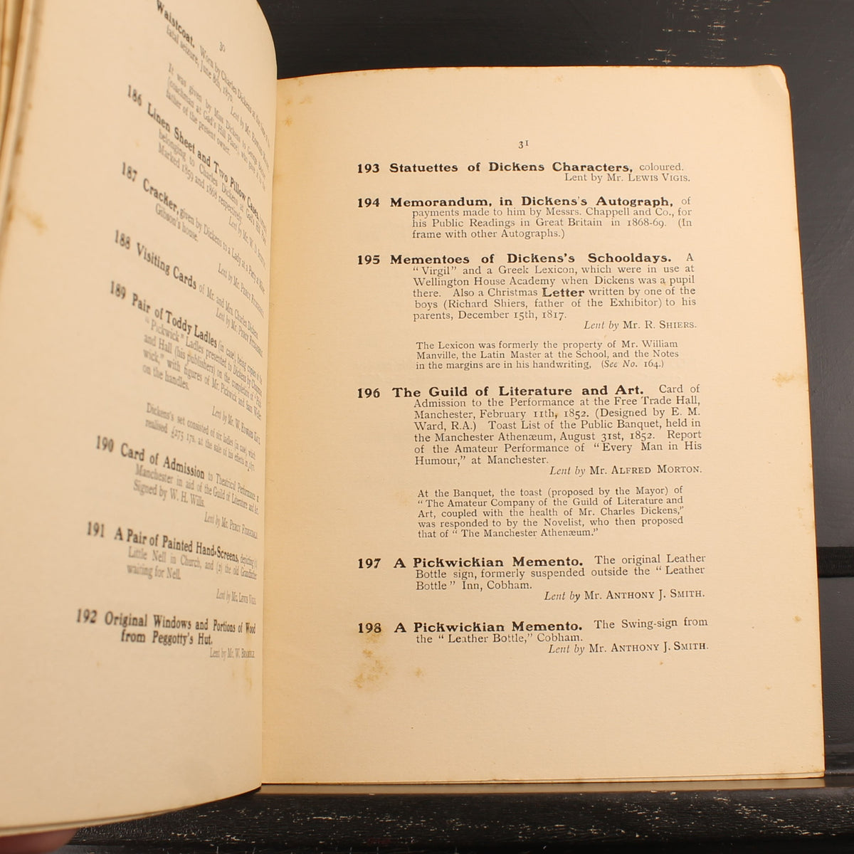 The Dickens Exhibition – Originele Tentoonstellingscatalogus 1903 – Charles Dickens
