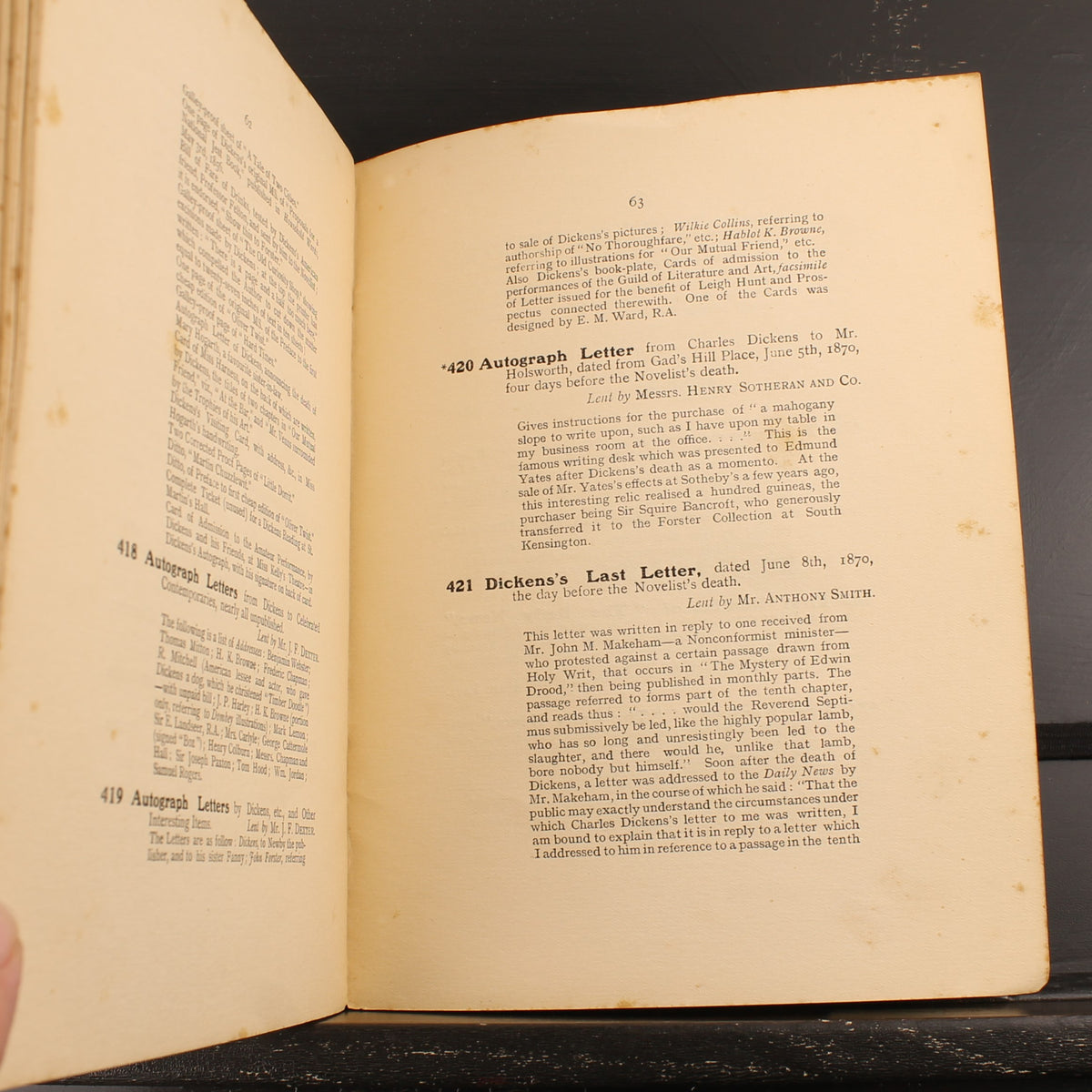 The Dickens Exhibition – Originele Tentoonstellingscatalogus 1903 – Charles Dickens