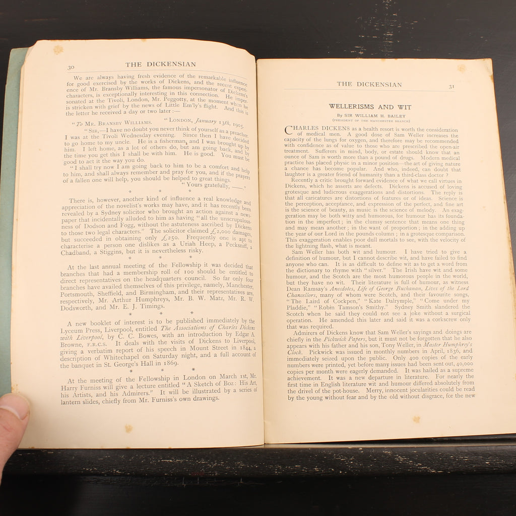 The Dickensian n° 2 (1905) | Revue littéraire ancienne sur Charles Dickens