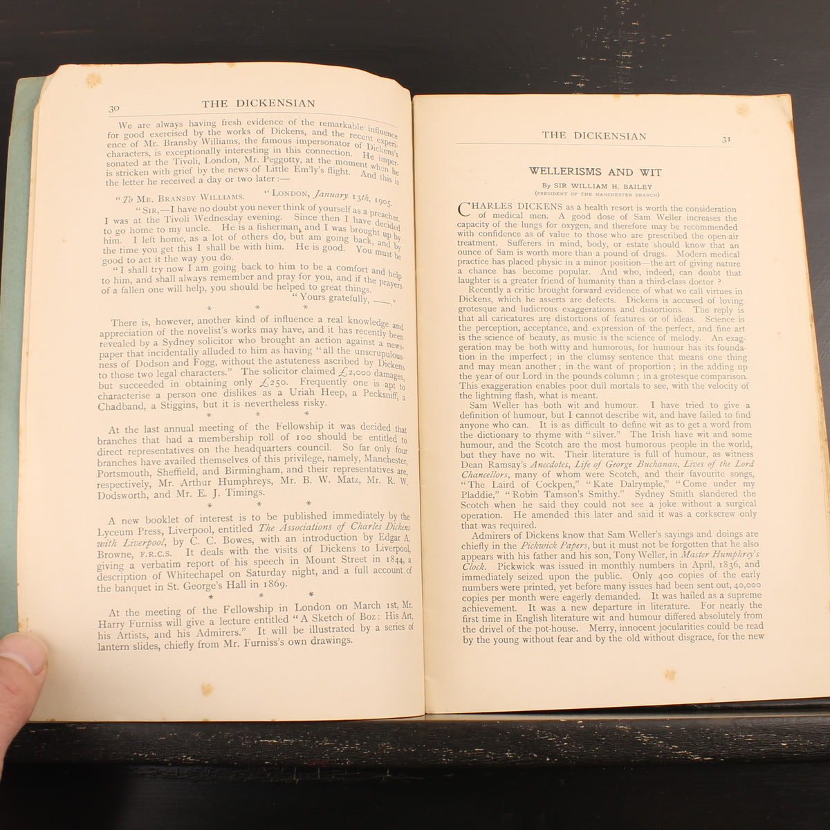 The Dickensian n° 2 (1905) | Revue littéraire ancienne sur Charles Dickens