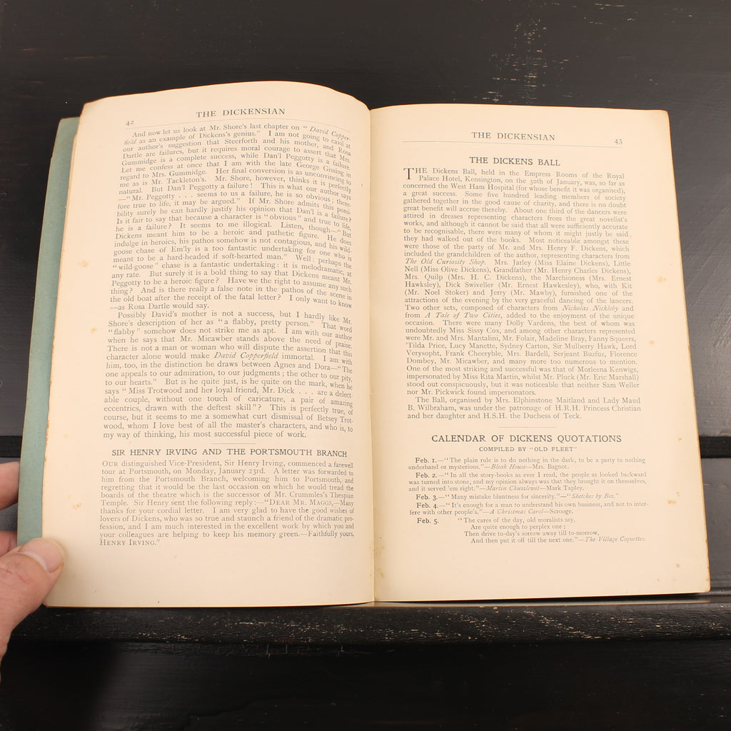 The Dickensian n° 2 (1905) | Revue littéraire ancienne sur Charles Dickens