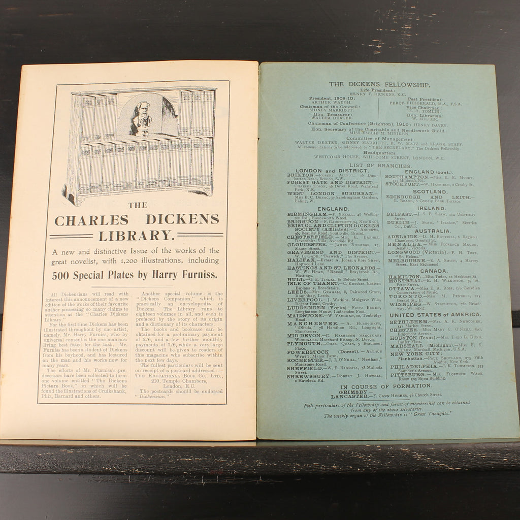 The Dickensian No. 4 (1910) | Antique Literary Magazine about Charles Dickens