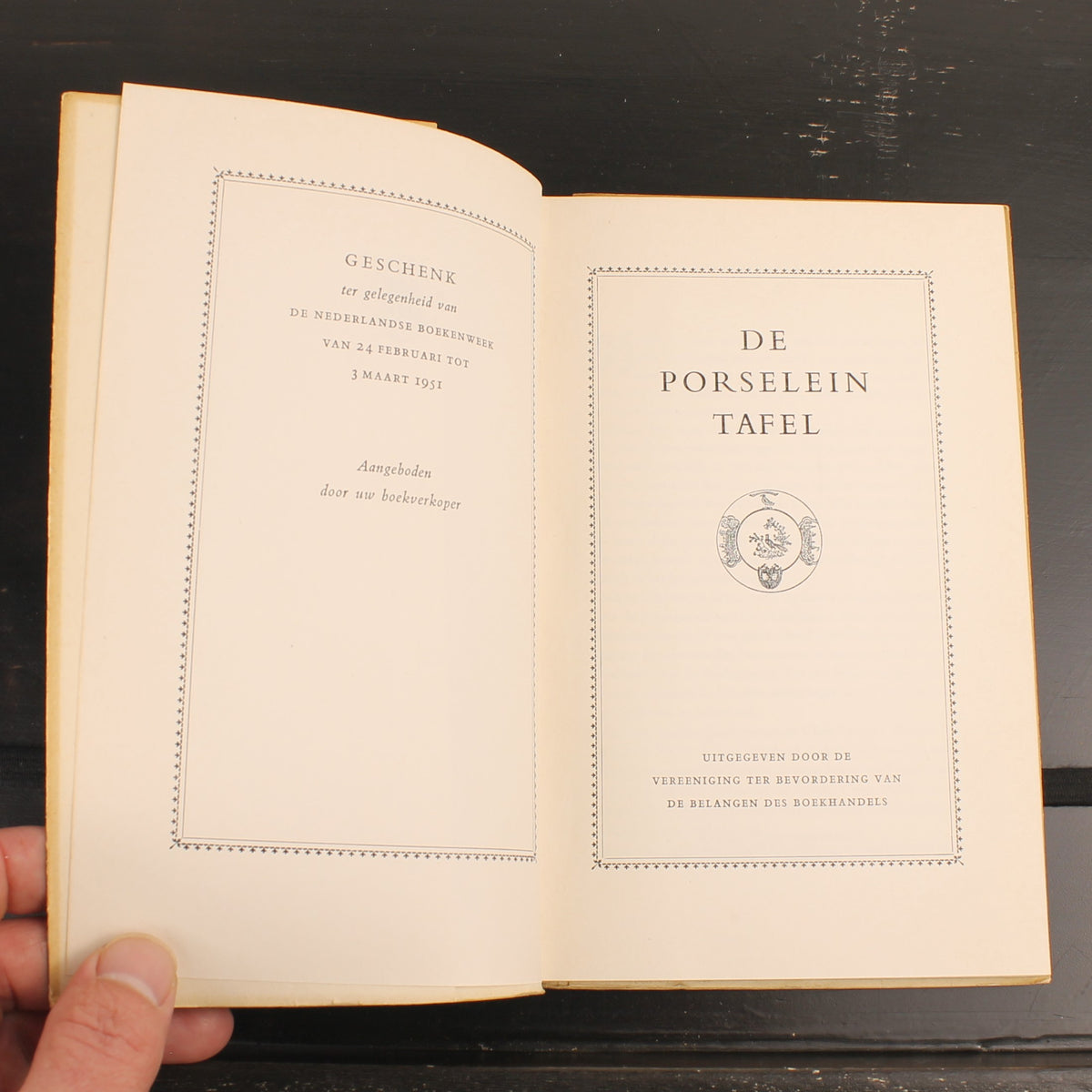 La Table de porcelaine - Olaf J. de Landell - 1951 - Cadeau de la Semaine du livre avec carte-concours originale