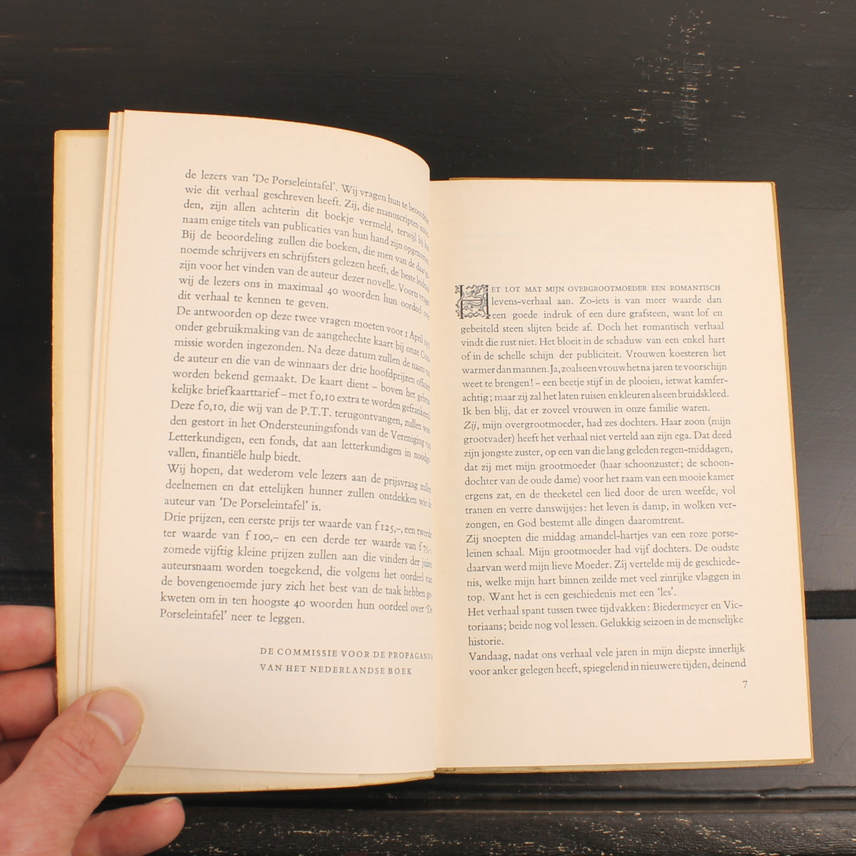 La Table de porcelaine - Olaf J. de Landell - 1951 - Cadeau de la Semaine du livre avec carte-concours originale