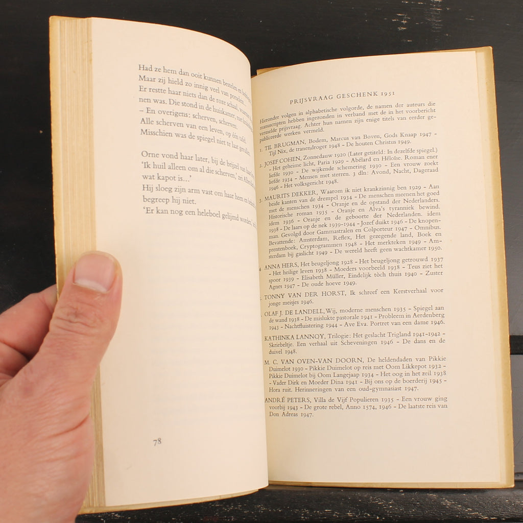 La Table de porcelaine - Olaf J. de Landell - 1951 - Cadeau de la Semaine du livre avec carte-concours originale