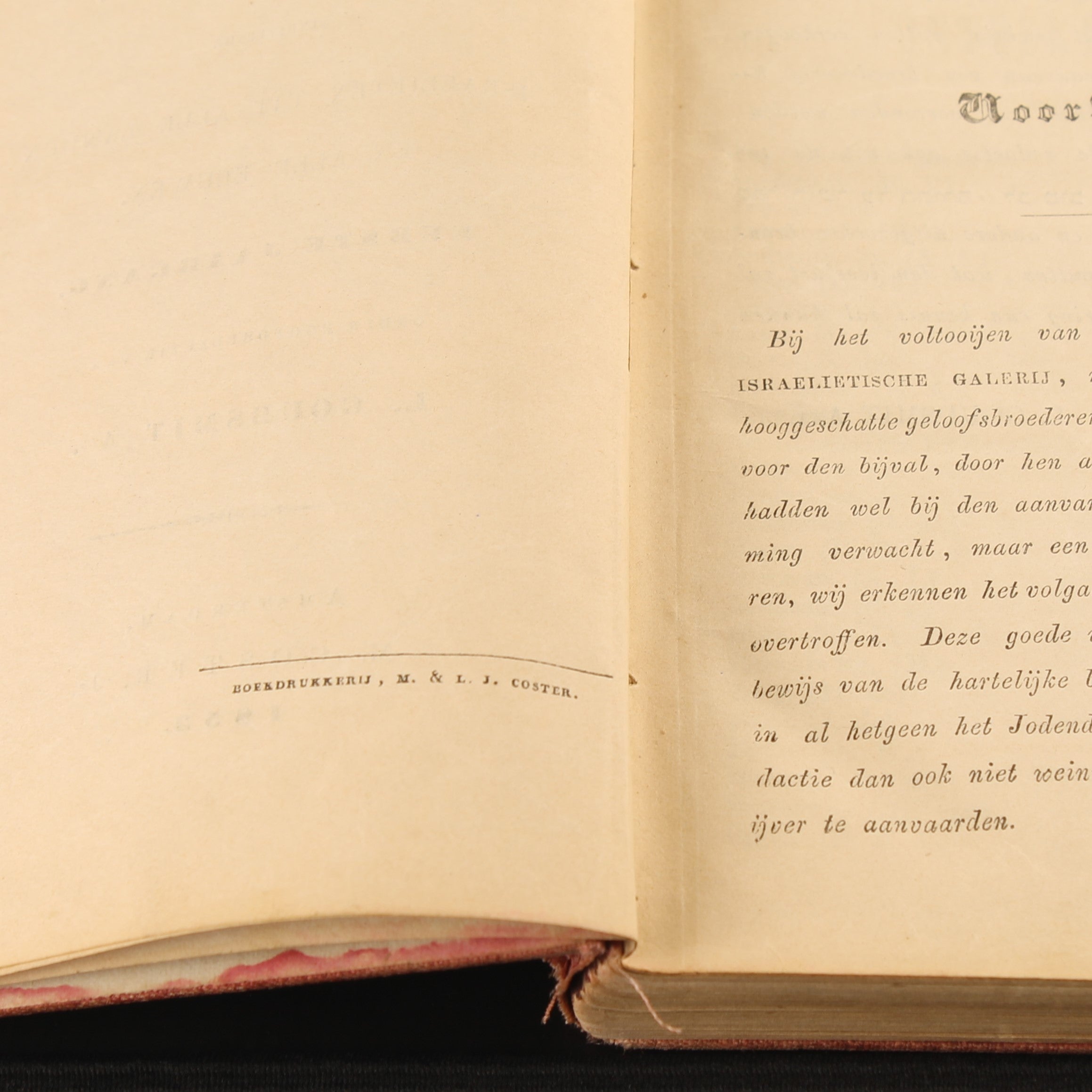 Israëlietische Galerij [1853] | Joods Historisch Werk | Amsterdam