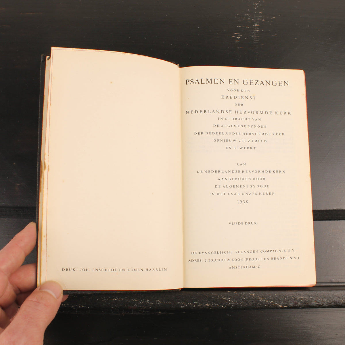 Psalmen en Gezangen (1938) | Hervormd Kerkboek, Vijfde Druk