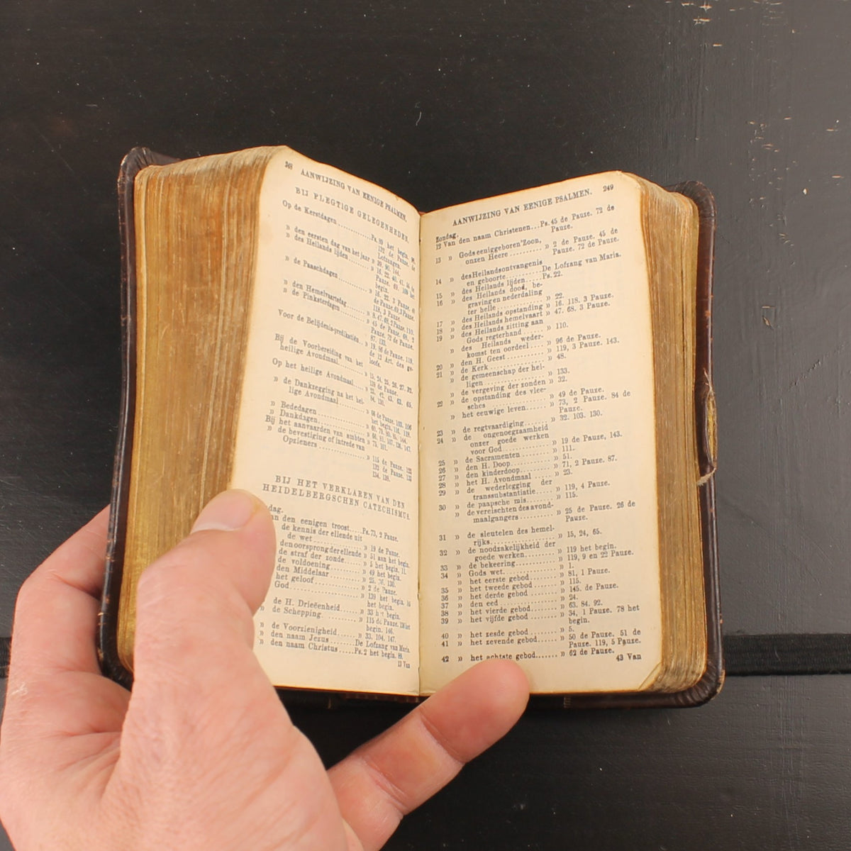 Het Nieuwe Testament - Leren Zakbijbel met Goudsnede - Inscriptie 1929