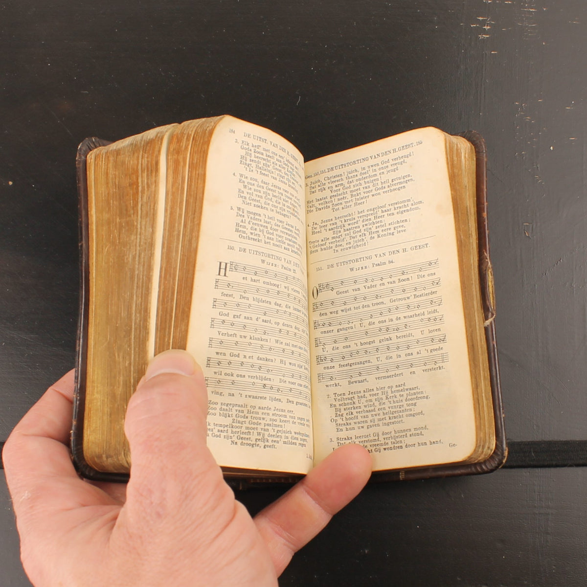 Het Nieuwe Testament - Leren Zakbijbel met Goudsnede - Inscriptie 1929