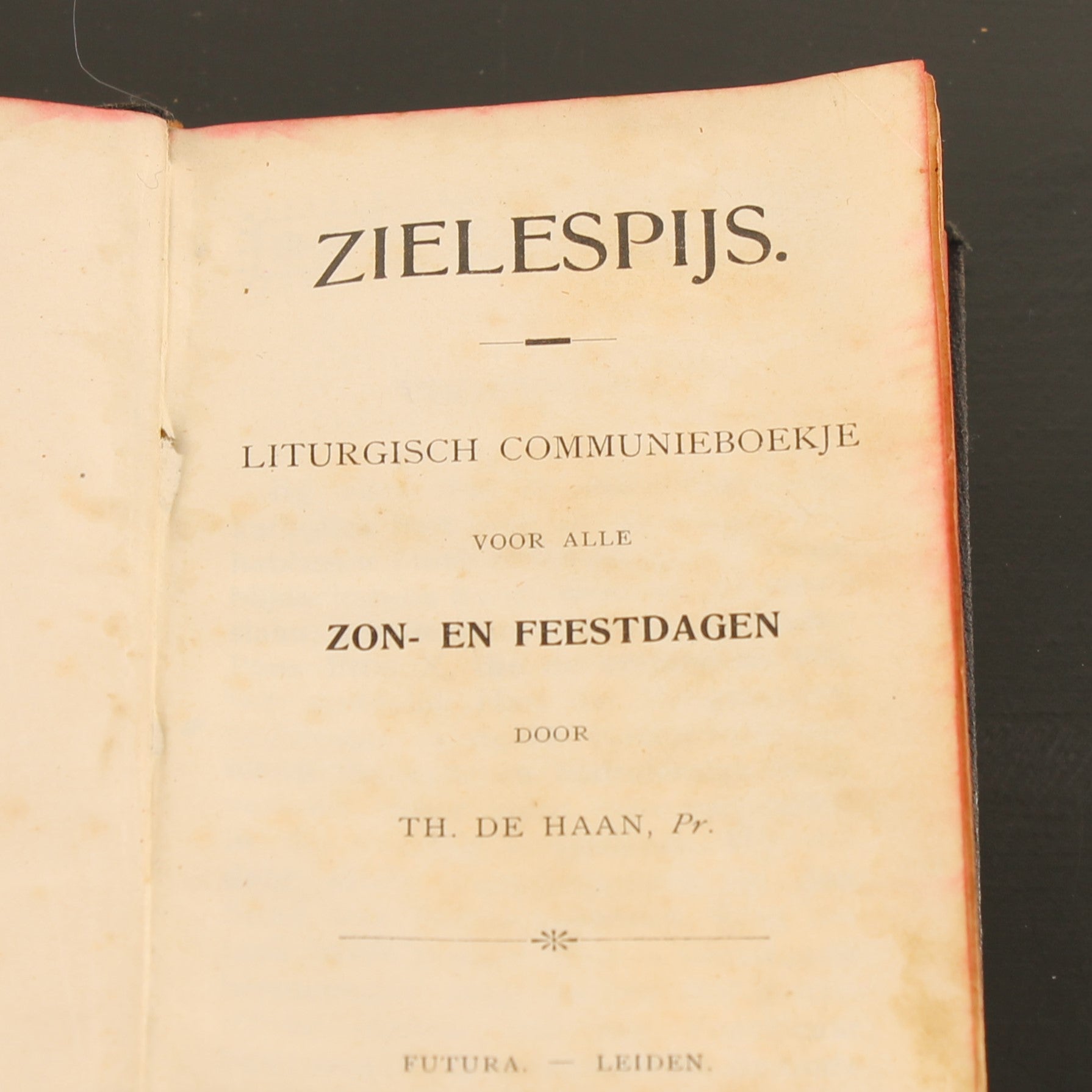 ZieleSpijs [1913] | Antiek Katholiek Communieboekje | Leiden