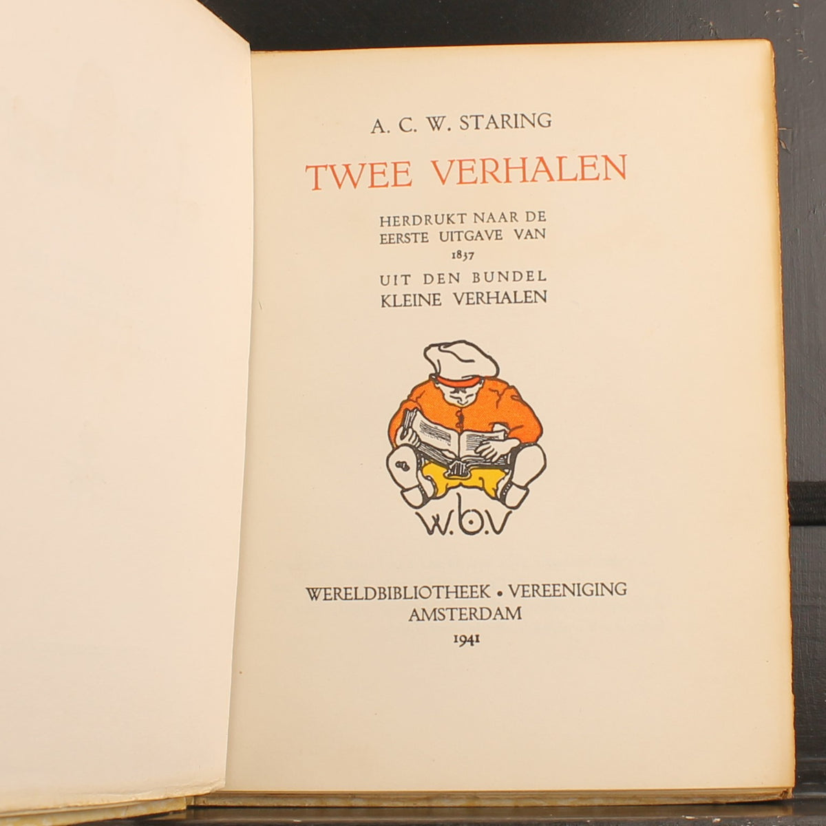Twee Verhalen (1941) | A.C.W. Staring | Geïllustreerde Oorlogsuitgave met Paasgroet