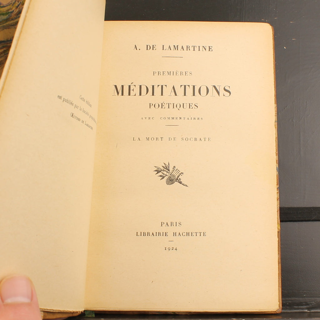 Alphonse de Lamartine - Méditations Poétiques (1922-1924) - Librairie Hachette, Parijs