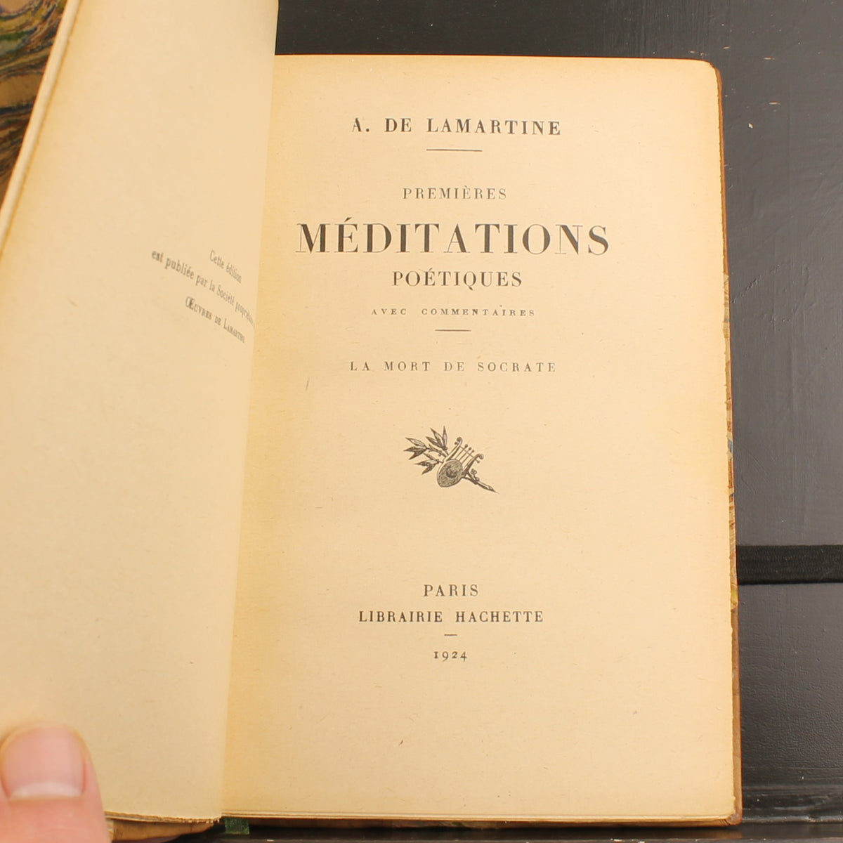 Alphonse de Lamartine - Méditations Poétiques (1922-1924) - Librairie Hachette, Parijs