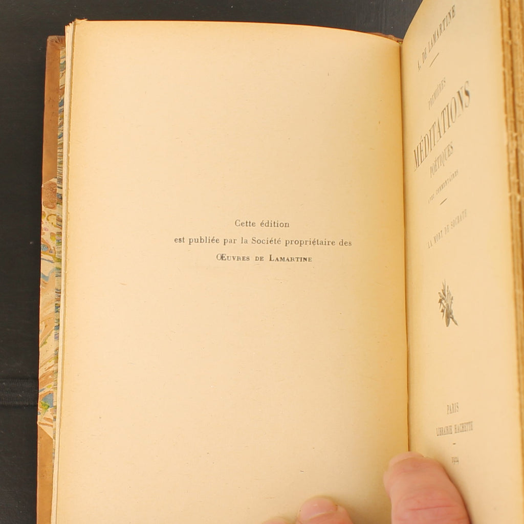 Alphonse de Lamartine - Méditations Poétiques (1922-1924) - Librairie Hachette, Parijs