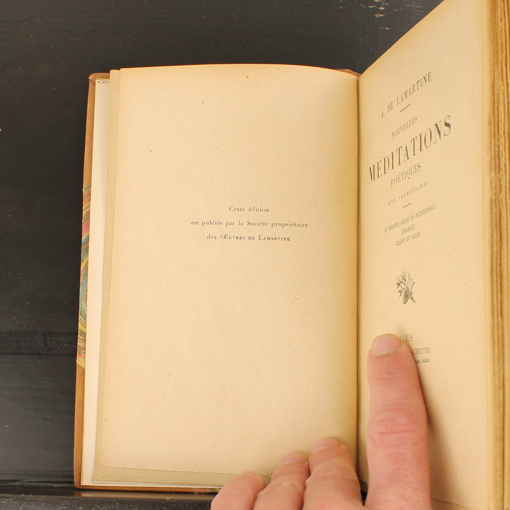 Alphonse de Lamartine - Méditations Poétiques (1922-1924) - Librairie Hachette, Parijs