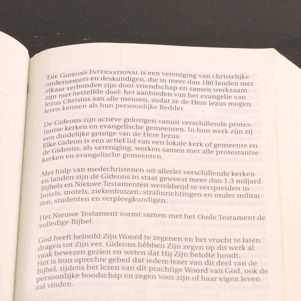 Het Nieuwe Testament | Gideons International Hotelbijbel | NL/ENG