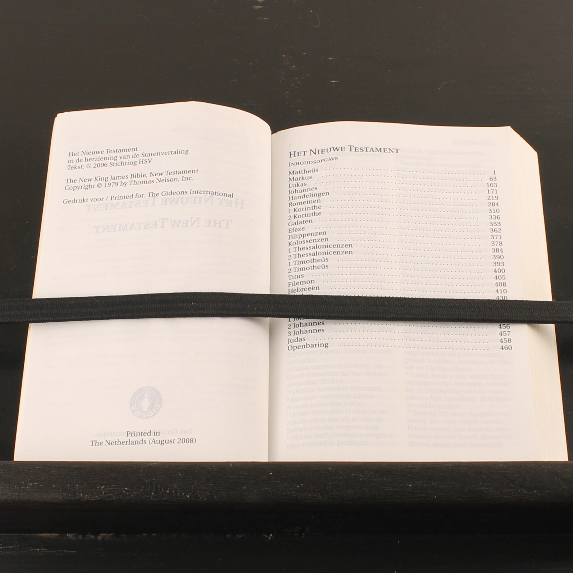 Het Nieuwe Testament | Gideons International Hotelbijbel | NL/ENG