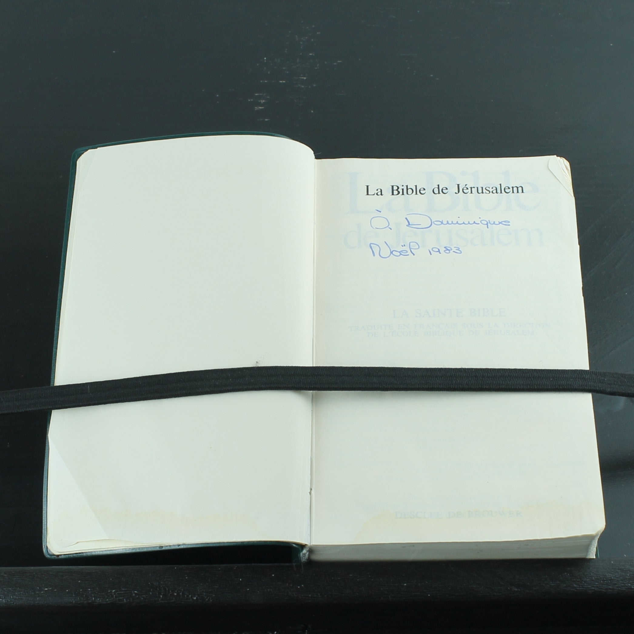 La Bible de Jérusalem (1975) – Vintage Franse Studiebijbel | Groene Band