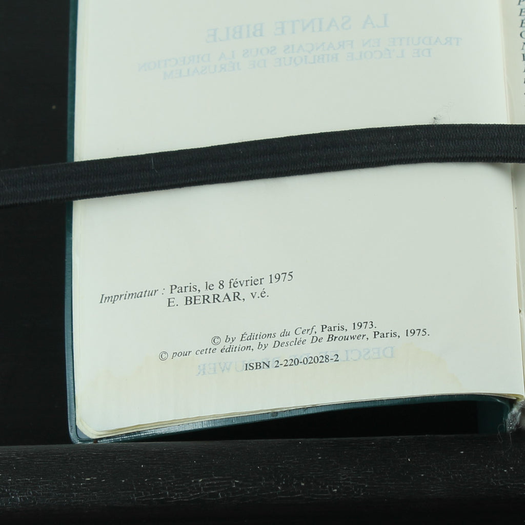 La Bible de Jérusalem (1975) – Vintage Franse Studiebijbel | Groene Band
