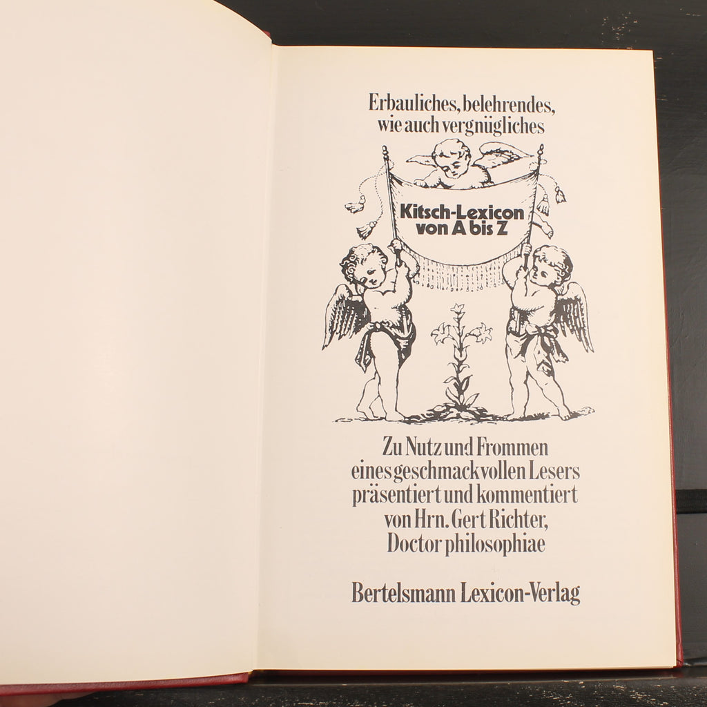 Kitsch-Lexicon von A bis Z - Gert Richter - Geïllustreerd Vintage Kunstboek, 1972