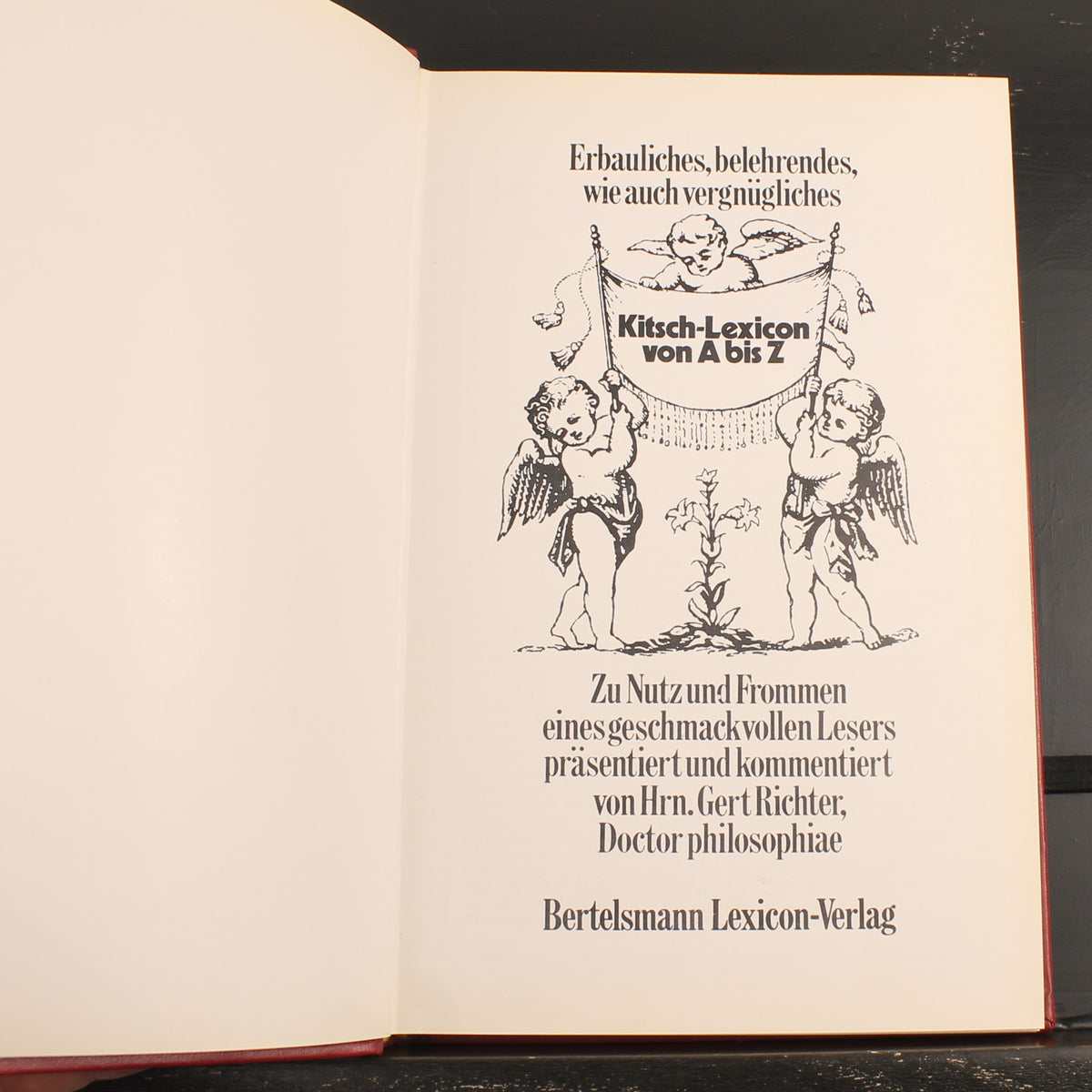 Kitsch-Lexicon von A bis Z - Gert Richter - Geïllustreerd Vintage Kunstboek, 1972