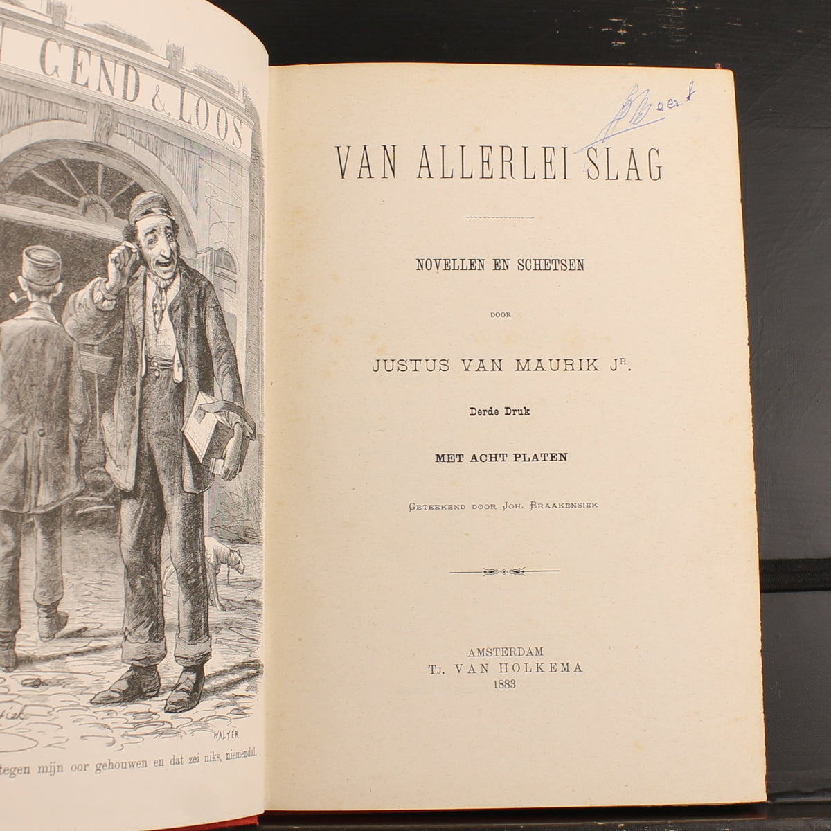 Van Allerlei Slag (1883) - Justus van Maurik Jr. - 8 platen door Johan Braakensiek