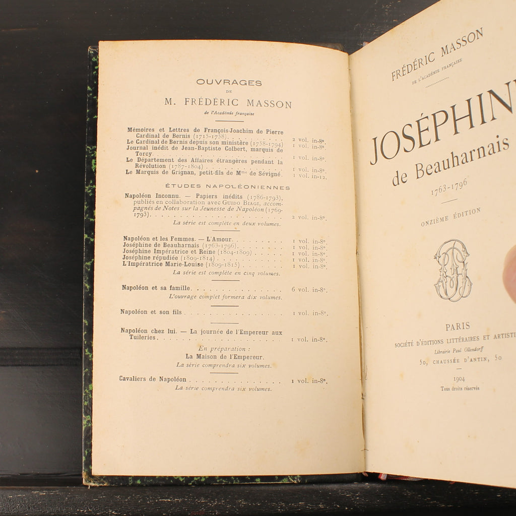 Joséphine de Beauharnais Set van 3 - Frédéric Masson - Parijs 1901-1905